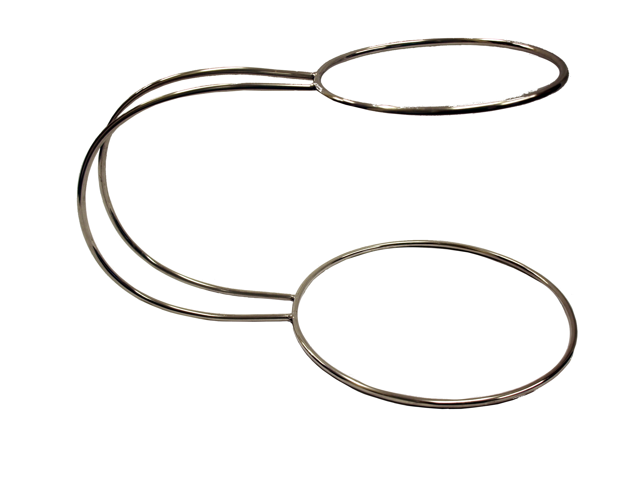 'C' shaped 2 tier wedding cake stand